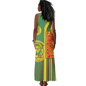 Cameroon Soccer Tank Maxi Dress Indomitable Lions Football - Road To Champion