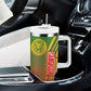 Cameroon Soccer Tumbler With Handle Indomitable Lions Football - Road To Champion