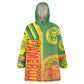 Cameroon Soccer Wearable Blanket Hoodie Indomitable Lions Football - Road To Champion