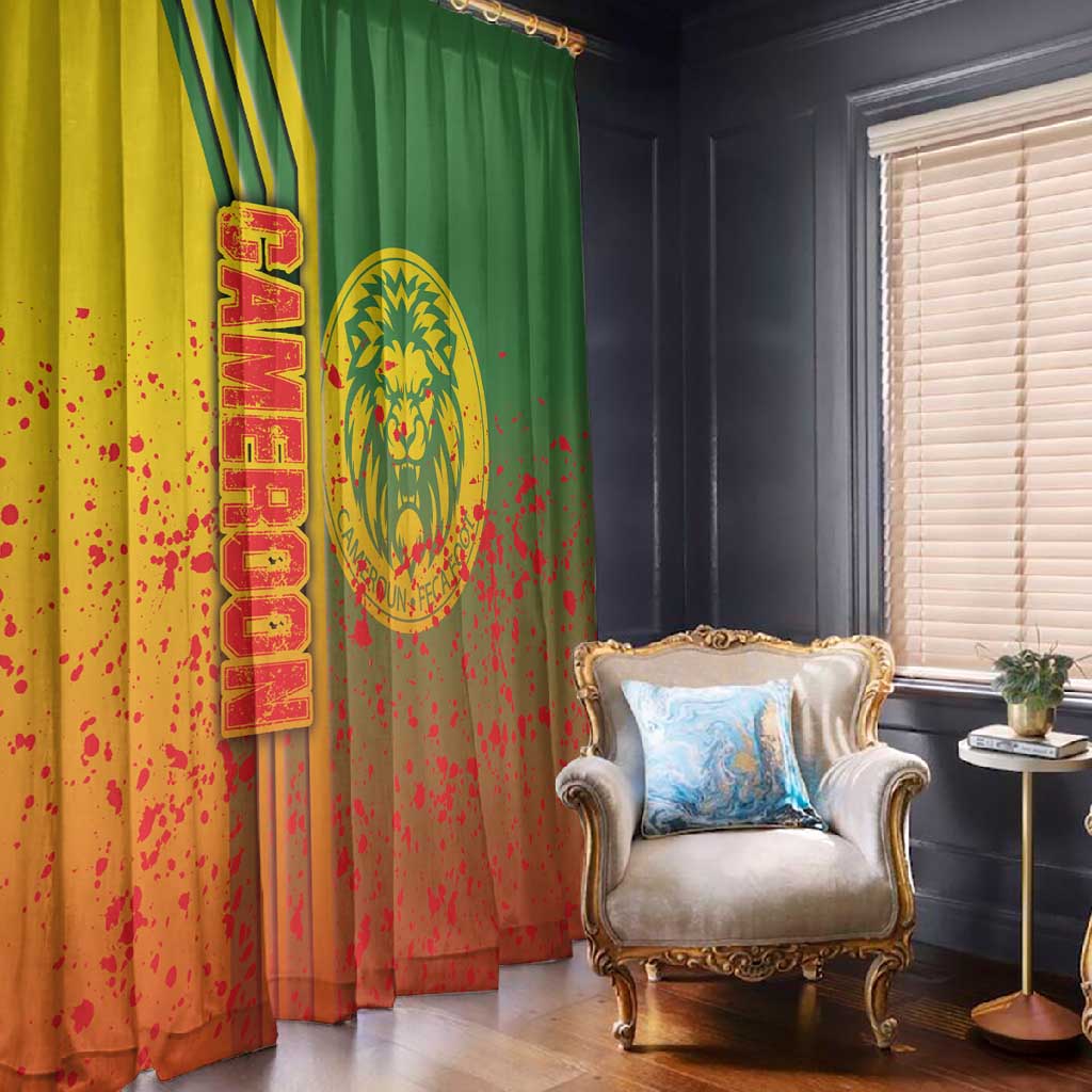 Cameroon Soccer Window Curtain Indomitable Lions Football - Road To Champion