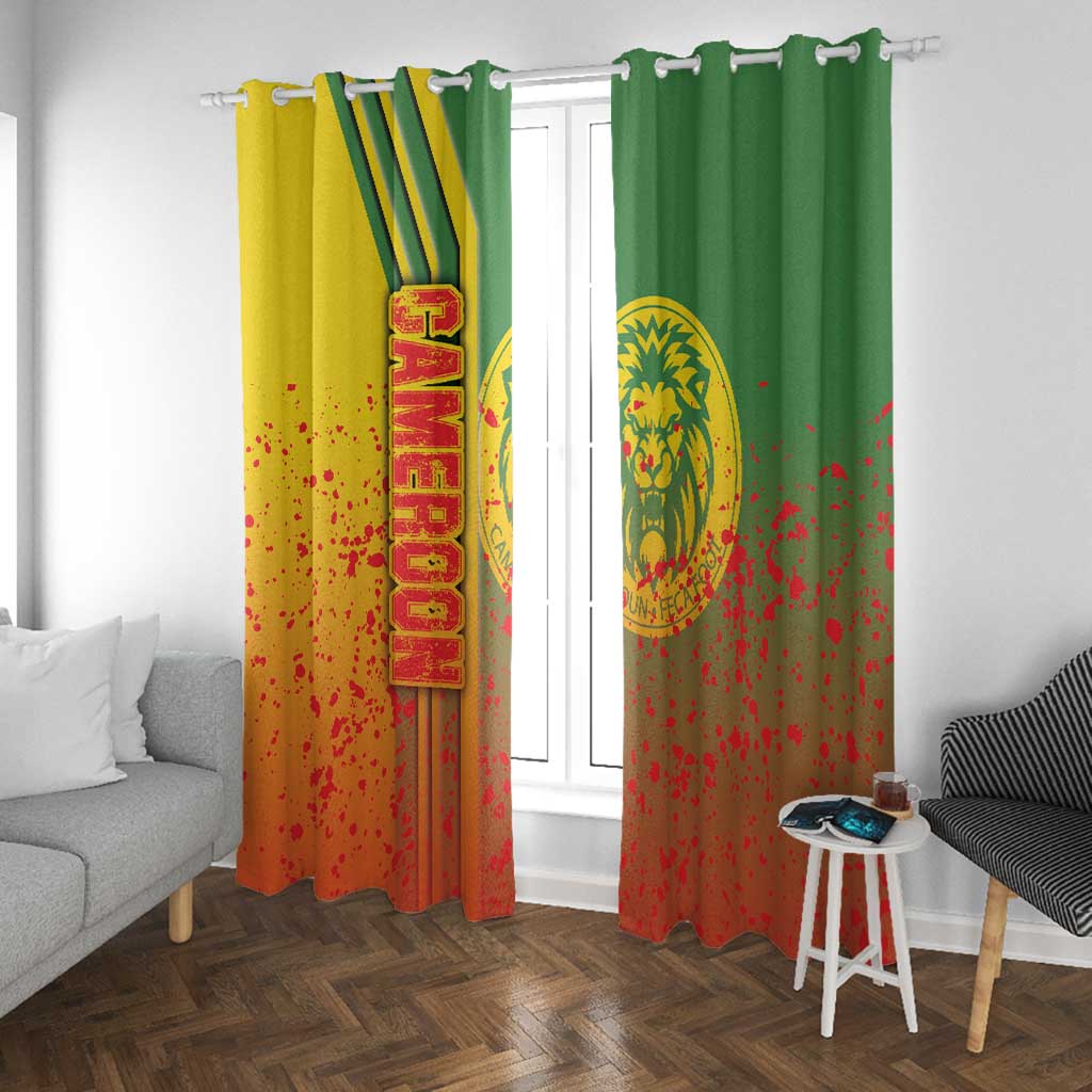 Cameroon Soccer Window Curtain Indomitable Lions Football - Road To Champion