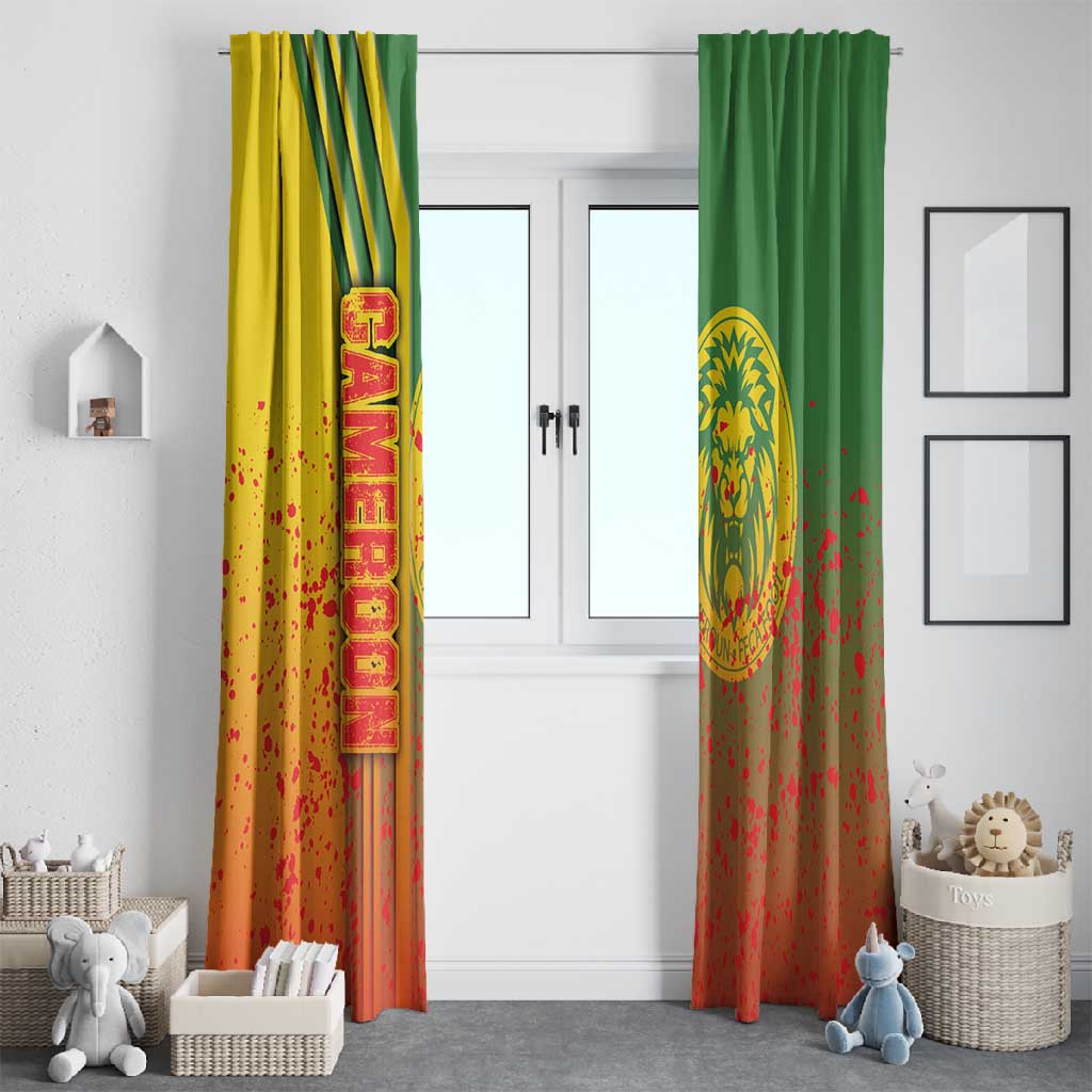 Cameroon Soccer Window Curtain Indomitable Lions Football - Road To Champion