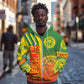 Cameroon Soccer Zip Hoodie Indomitable Lions Football - Road To Champion