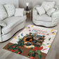 Never Underestimate A Girl Who Loves Reading Books Area Rug African Book Lovers