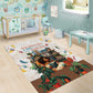 Never Underestimate A Girl Who Loves Reading Books Area Rug African Book Lovers