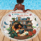 Never Underestimate A Girl Who Loves Reading Books Beach Blanket African Book Lovers