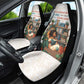 Never Underestimate A Girl Who Loves Reading Books Car Seat Cover African Book Lovers