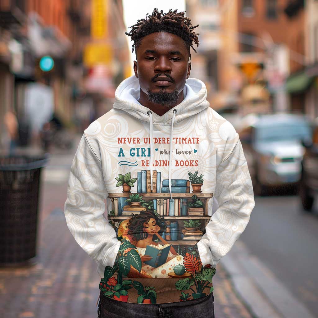 Never Underestimate A Girl Who Loves Reading Books Hoodie African Book Lovers