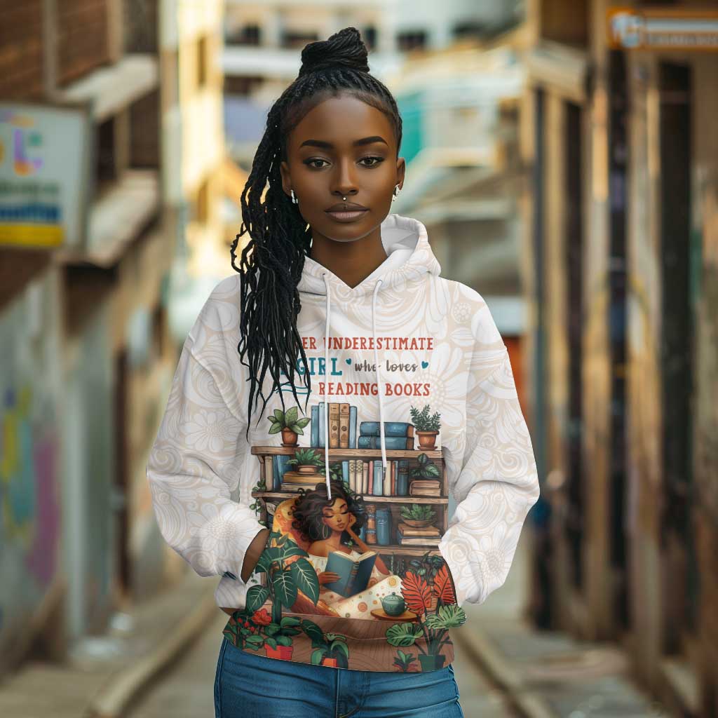 Never Underestimate A Girl Who Loves Reading Books Hoodie African Book Lovers