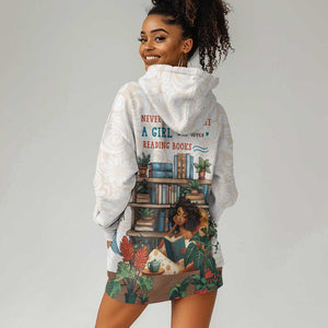 Never Underestimate A Girl Who Loves Reading Books Hoodie Dress African Book Lovers