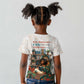 Never Underestimate A Girl Who Loves Reading Books Kid T shirt African Book Lovers