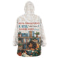Never Underestimate A Girl Who Loves Reading Books Kid Wearable Blanket Hoodie African Book Lovers