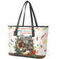 Never Underestimate A Girl Who Loves Reading Books Leather Tote Bag African Book Lovers