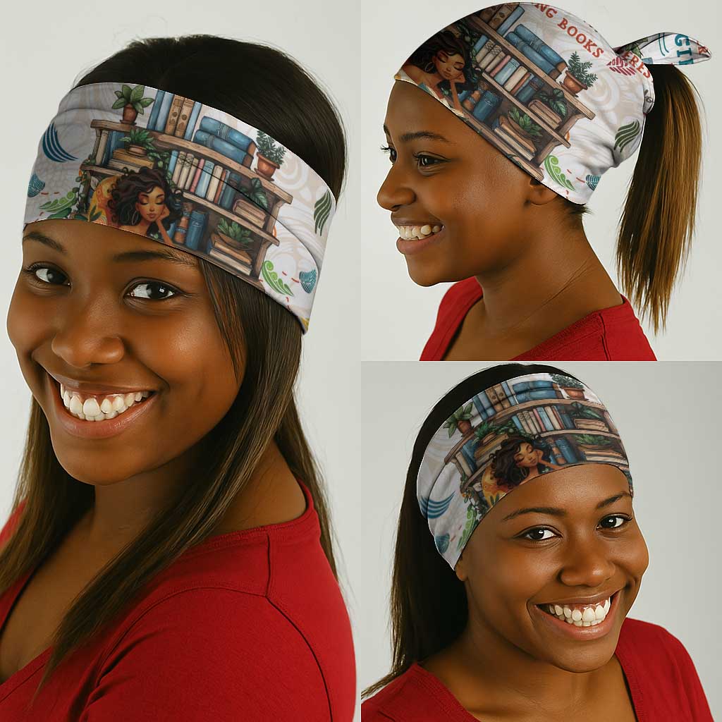Never Underestimate A Girl Who Loves Reading Books Neck Gaiter African Book Lovers DT04