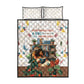 Never Underestimate A Girl Who Loves Reading Books Quilt Bed Set African Book Lovers