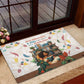 Never Underestimate A Girl Who Loves Reading Books Rubber Doormat African Book Lovers