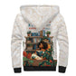 Never Underestimate A Girl Who Loves Reading Books Sherpa Hoodie African Book Lovers