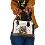 Never Underestimate A Girl Who Loves Reading Books Shoulder Handbag African Book Lovers