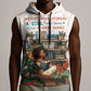 Never Underestimate A Girl Who Loves Reading Books Sleeveless Hoodie African Book Lovers - African Pride