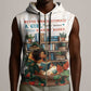 Never Underestimate A Girl Who Loves Reading Books Sleeveless Zip Hoodie African Book Lovers - African Pride