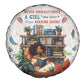 Never Underestimate A Girl Who Loves Reading Books Spare Tire Cover African Book Lovers