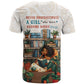 Never Underestimate A Girl Who Loves Reading Books T shirt African Book Lovers