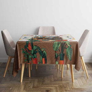 Never Underestimate A Girl Who Loves Reading Books Tablecloth African Book Lovers