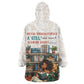 Never Underestimate A Girl Who Loves Reading Books Wearable Blanket Hoodie African Book Lovers