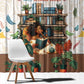 Never Underestimate A Girl Who Loves Reading Books Window Curtain African Book Lovers
