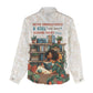 Never Underestimate A Girl Who Loves Reading Books Women Casual Shirt African Book Lovers