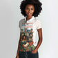 Never Underestimate A Girl Who Loves Reading Books Women Polo Shirt African Book Lovers