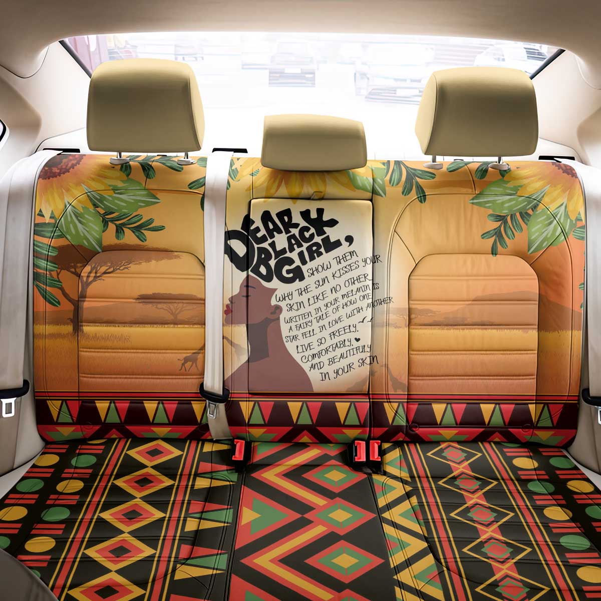 Dear Black Girl Back Car Seat Cover African Pride Black Women