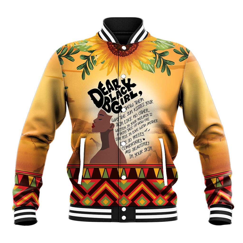 Dear Black Girl Baseball Jacket African Pride Black Women