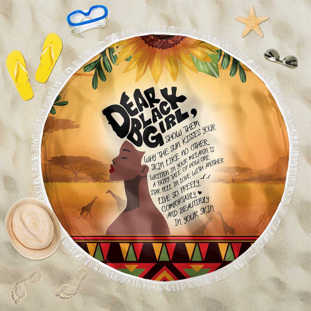 Dear Black Girl Beach Blanket African Pride Black Women