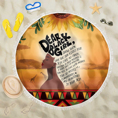 Dear Black Girl Beach Blanket African Pride Black Women