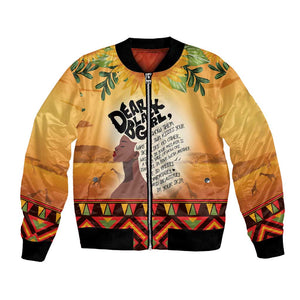 Dear Black Girl Bomber Jacket African Pride Black Women