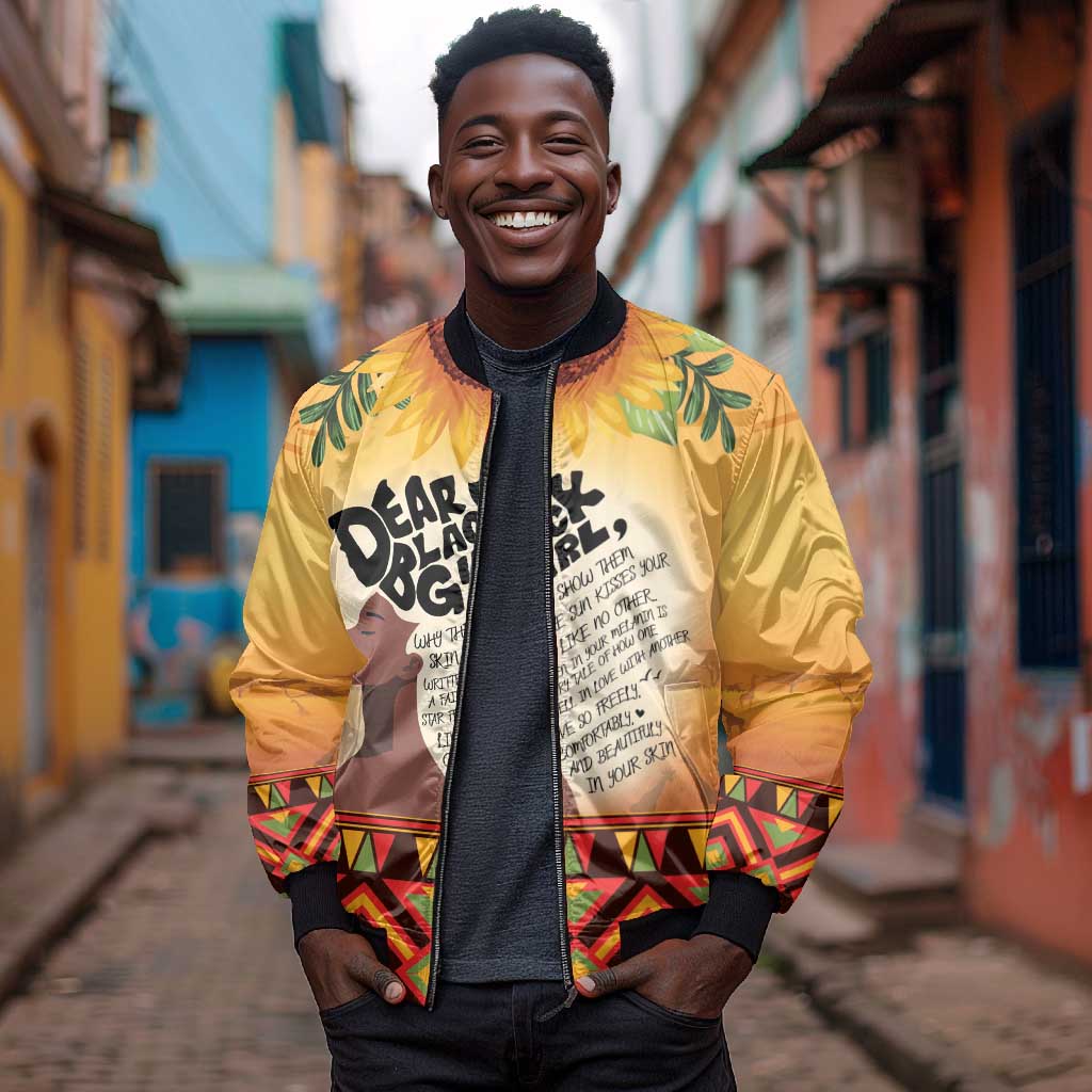 Dear Black Girl Bomber Jacket African Pride Black Women