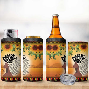 Dear Black Girl 4 in 1 Can Cooler Tumbler African Pride Black Women