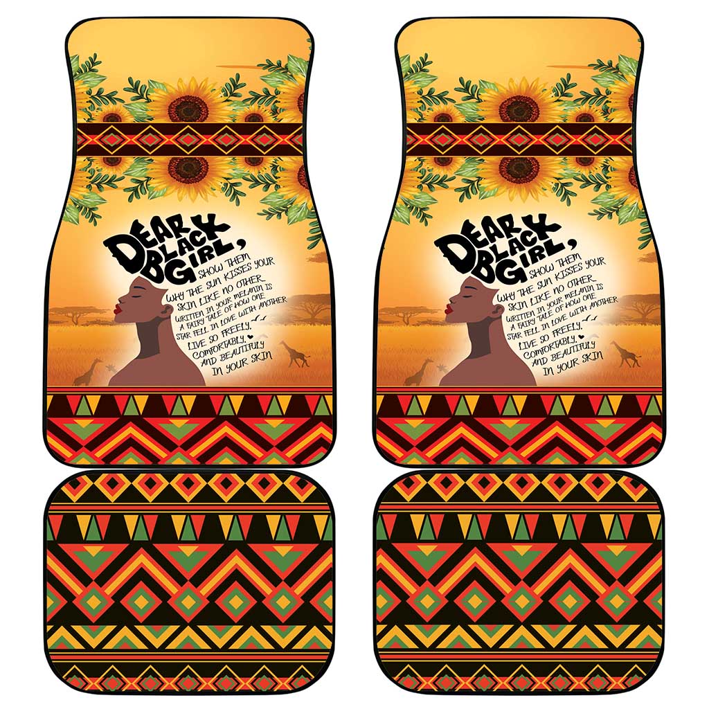 Dear Black Girl Car Mats African Pride Black Women