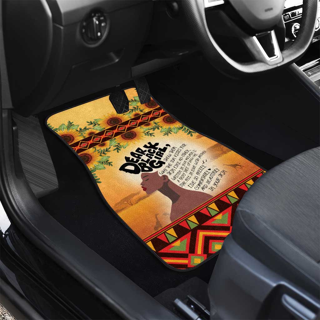 Dear Black Girl Car Mats African Pride Black Women