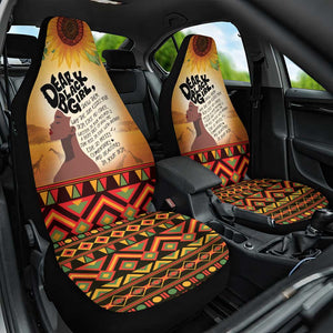 Dear Black Girl Car Seat Cover African Pride Black Women