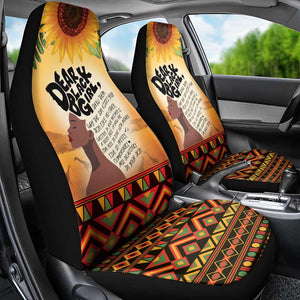Dear Black Girl Car Seat Cover African Pride Black Women