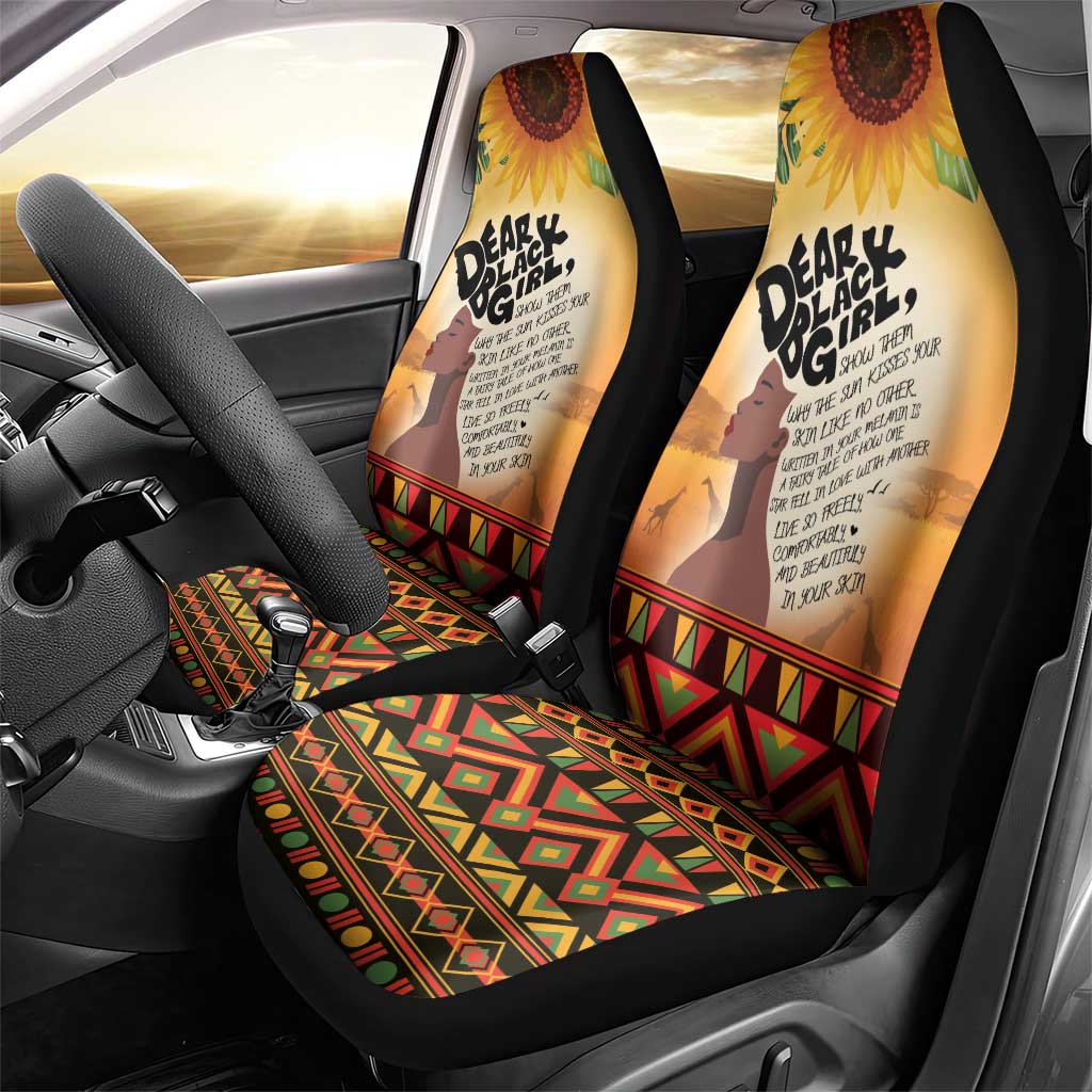Dear Black Girl Car Seat Cover African Pride Black Women