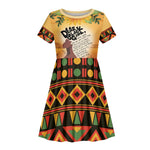 Dear Black Girl Kid Short Sleeve Dress African Pride Black Women