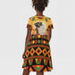 Dear Black Girl Kid Short Sleeve Dress African Pride Black Women