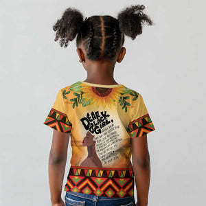 Dear Black Girl Kid T shirt African Pride Black Women