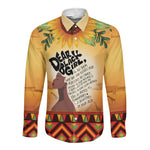 Dear Black Girl Long Sleeve Button Shirt African Pride Black Women