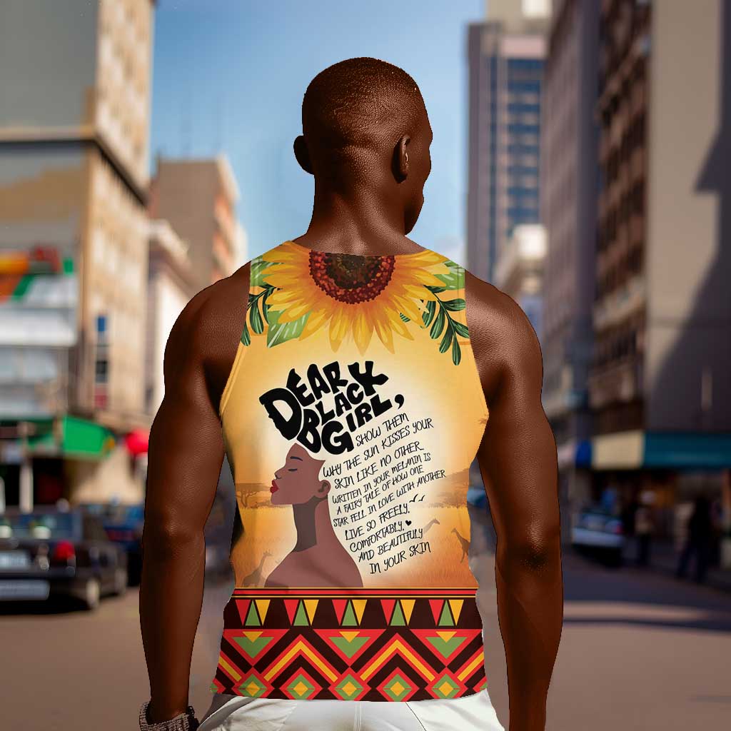 Dear Black Girl Men Tank Top African Pride Black Women