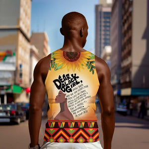 Dear Black Girl Men Tank Top African Pride Black Women