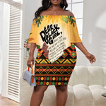 Dear Black Girl Off Shoulder Short Dress African Pride Black Women